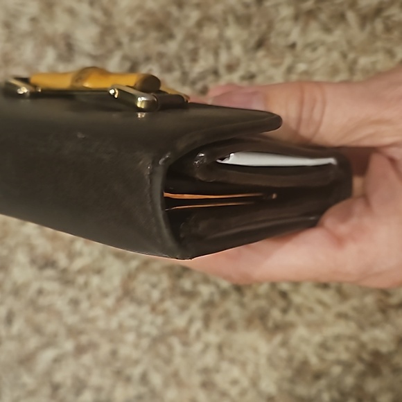 GUCCI Bamboo KISSLOCK designed by TOM FORD for GUCCI! LEATHER WALLET HARDWARE - Picture 11 of 11